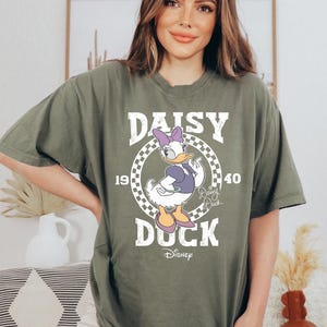 Comfort Colors® Retro Mickey Mouse Shirt, Mickey and Friends T-Shirt, Disneyland Family Trip Tee, Magic Kingdom Shirt, Checkered Disney Tee image 3