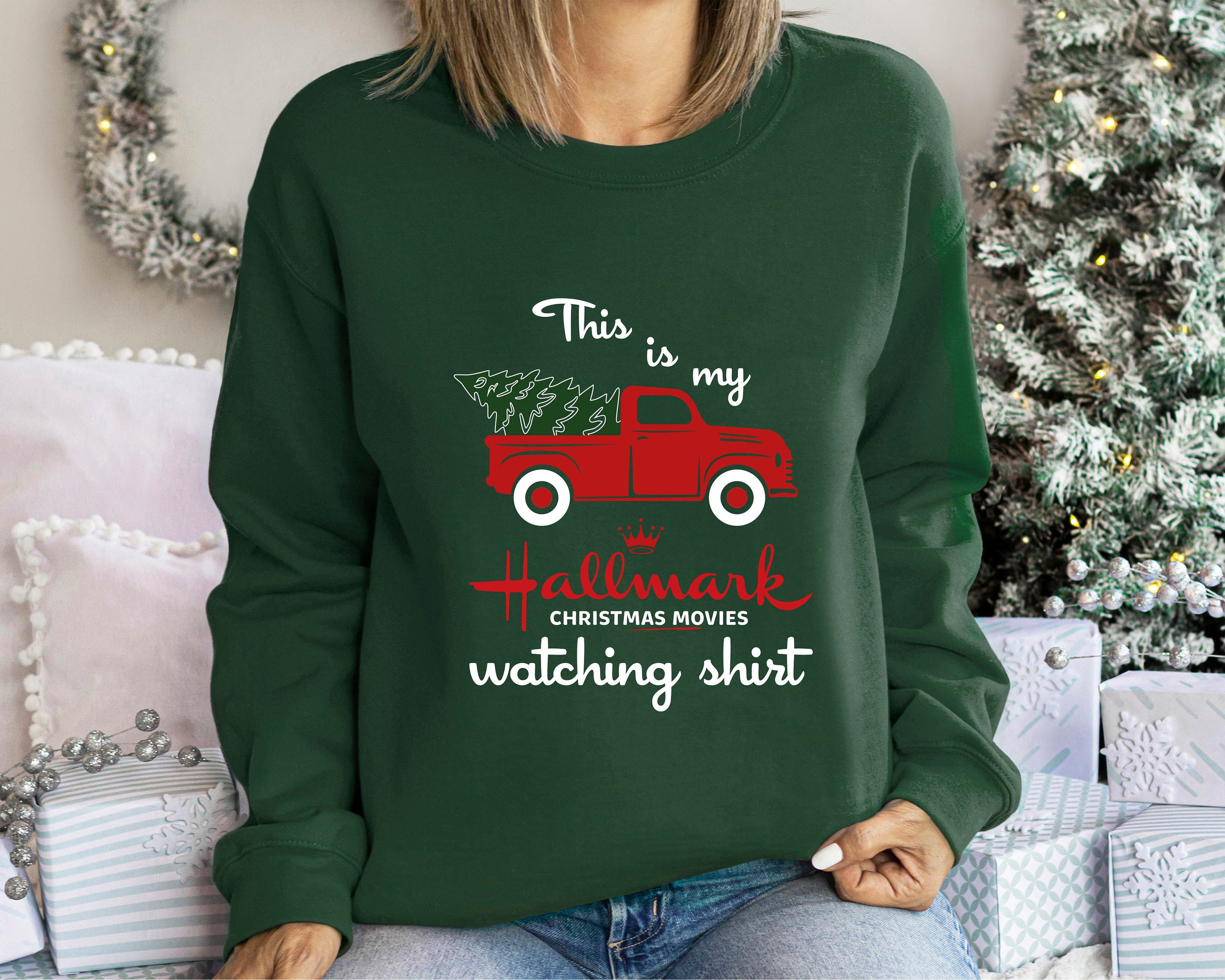 men's hallmark christmas movie sweatshirt