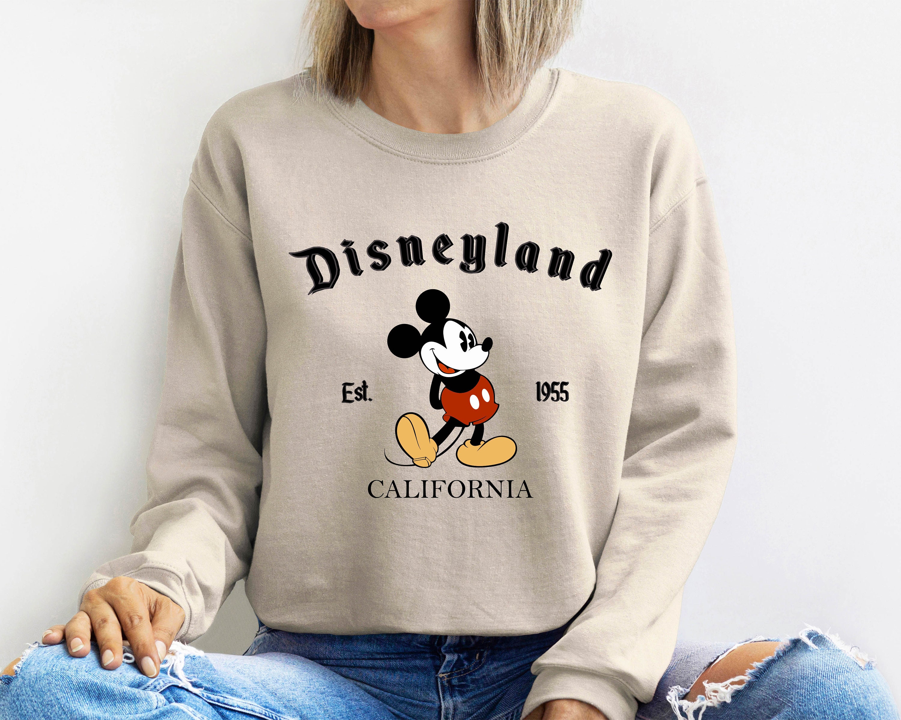 Retro Disneyland Sweatshirt, Disneyland Est 1955 Sweatshirt 