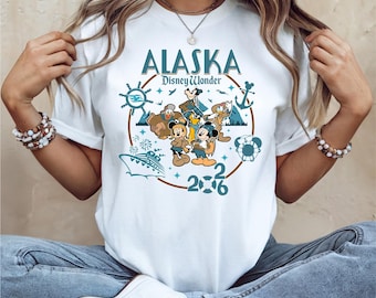 Disney Alaska Cruise Shirt, Mickey and Friends Alaska Sweatshirt, Mickey Wonder Cruise Trip T-Shirt, Family Matching Cruise Tee, Alaska Trip