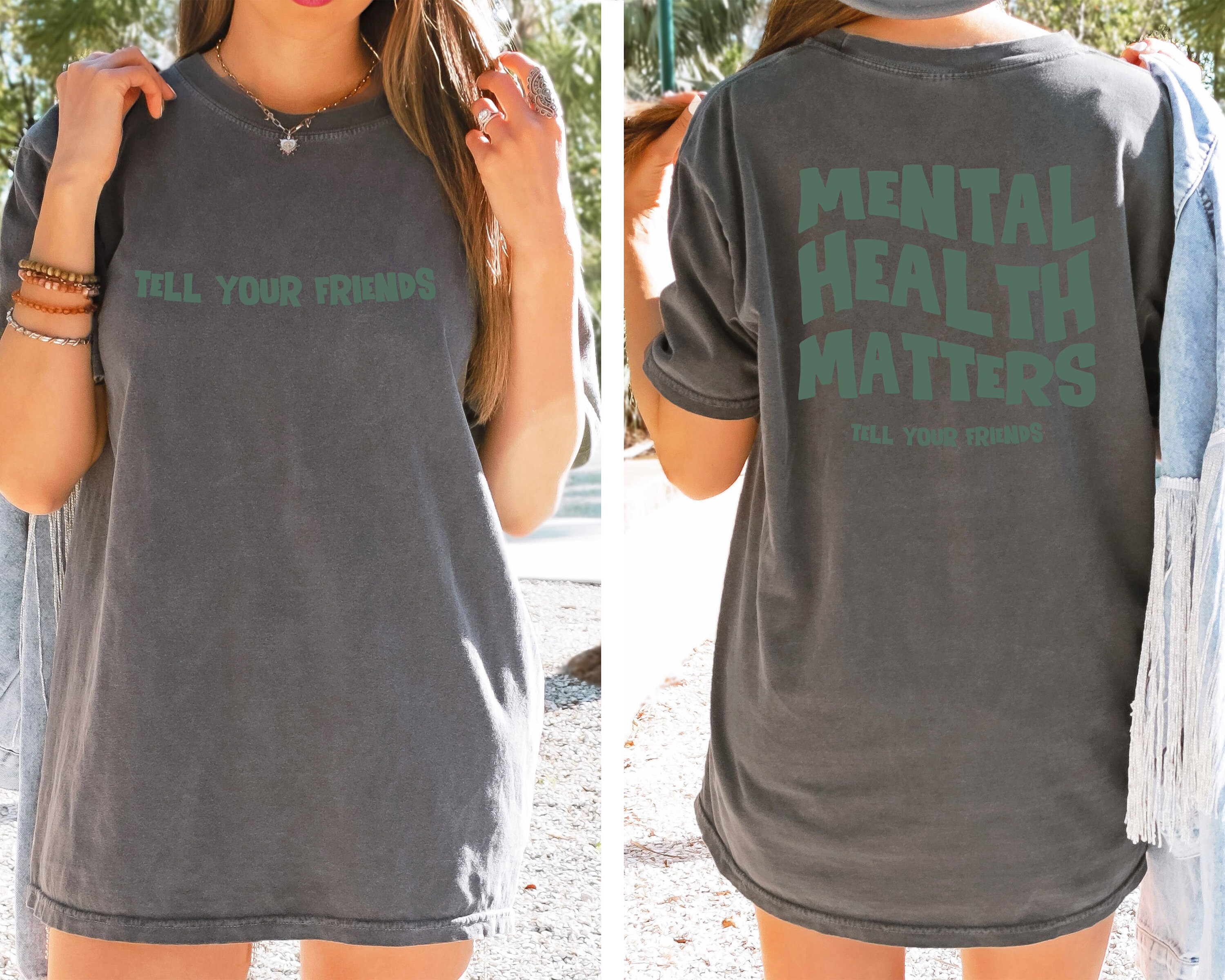 Discover Mental Health Matters Shirt, Quote Shirt, Womens Oversized Shirt, Oversized Shirt, Inspirational Shirt