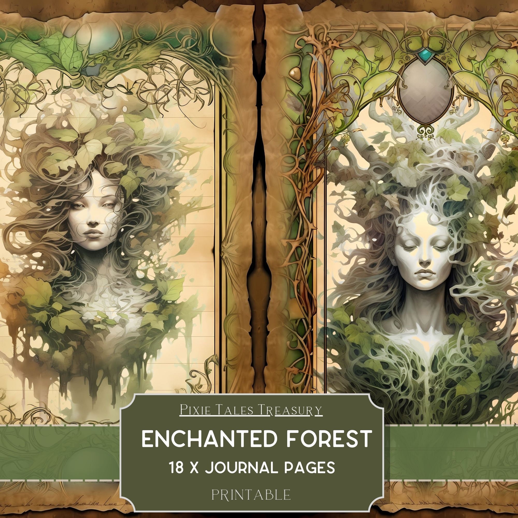 prompthunt: Ephemera enchanted fantasy fairytale scrapbooking