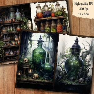 Dark Witch Junkjournal Kit Pages Magical Witchcraft Junk Journal Kit ...