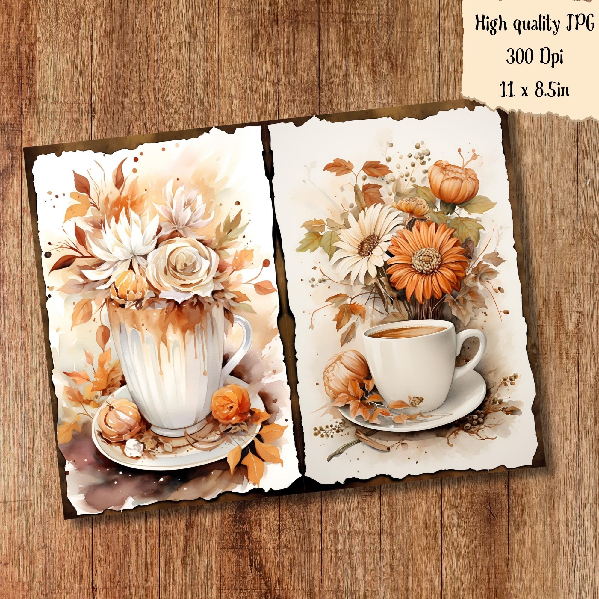 Autumn Fall Junk Journal Kit Digital Printable Junk Journal - Etsy