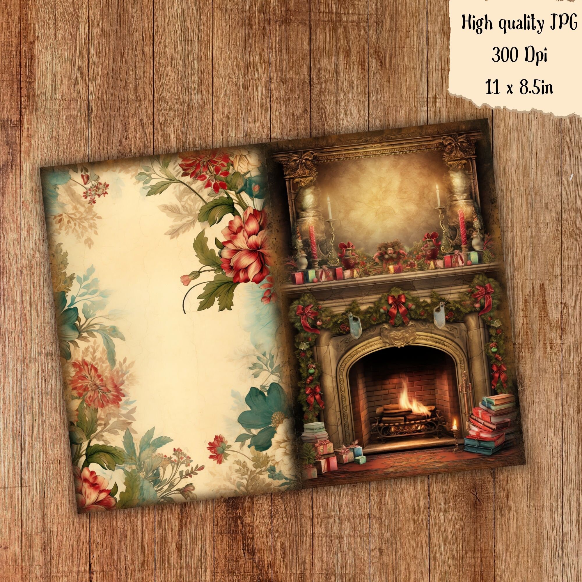 ヴィンテージクリスマスジャンクジャーナルキット メリークリスマス