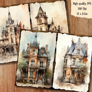 Vintage Architecture Junk Journal Kit Victorian Building Junk Journal ...