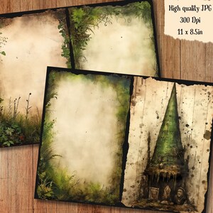 Junk Journal Kit Green Witch Fantasy Dark Forest Magic Spell Book ...