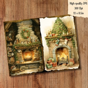 Christmas Junk Journal Kit Printable Vintage Winter Pages Card ...