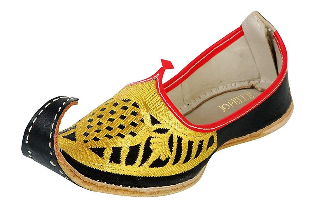 Aladdin Shoes for Men's, Rajasthani Mojdi, Indian Leather Shoes, Men's