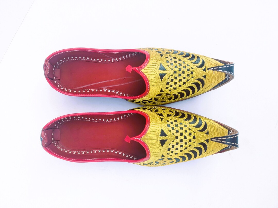 Aladdin Khussa Mojdi ,men's Shoes Leather , Indian Traditional Mojari ...