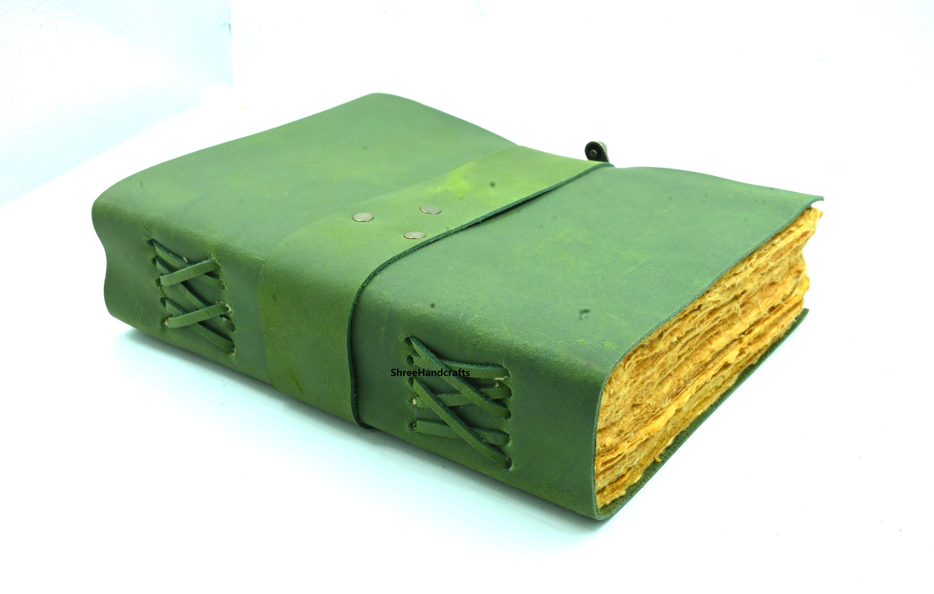 Personalized leather journal antique handmade bound journal with