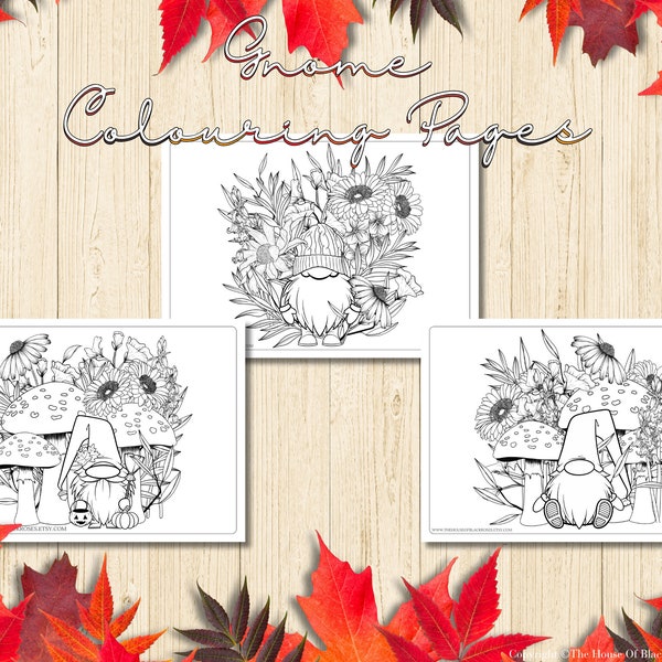 Autumn Art Coloring Pages Bundle Autumn Decorations Halloween Colouring Autumn Decor