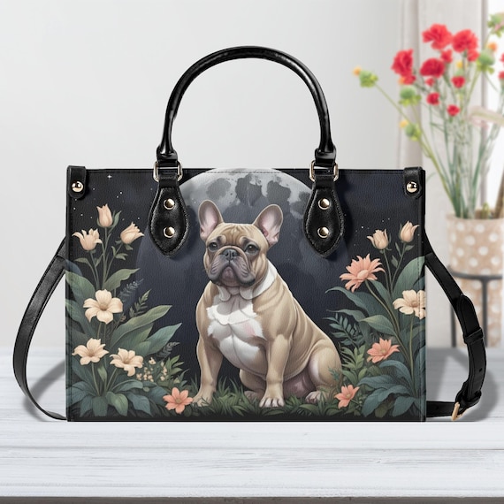 Sac bouledogue français Sac à main bandoulière Sacs à main mignons Sac à  bandoulière Sac gothique en cuir végétalien, Cadeau bohème hippies