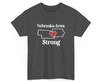 Maglietta per donazioni forti del Nebraska Iowa