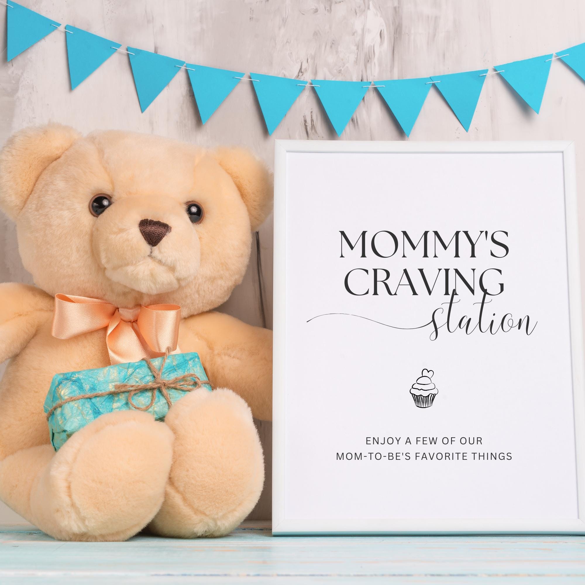 Minimalist Mommy's Craving Station Sign | Baby Shower Sign | Food Table ...