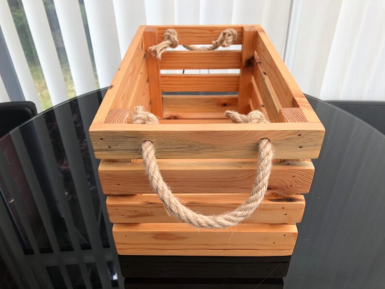 Wooden Storage Box, Wooden Crate, Storage Crate, Storage Box, Storage