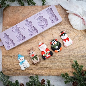 Christmas Characters Silicone Mould