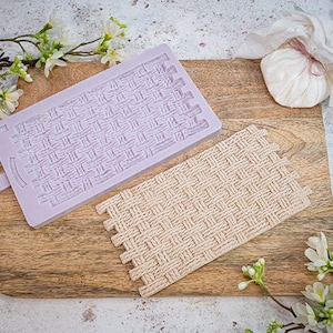 Rustic Basket Weave Silicone Mould