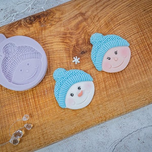 Snowman Bobble Silicone Mould