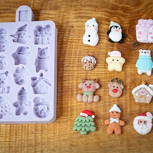 Miniature Christmas Silicone Mould