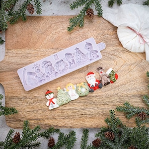 Christmas Border Silicone Mould