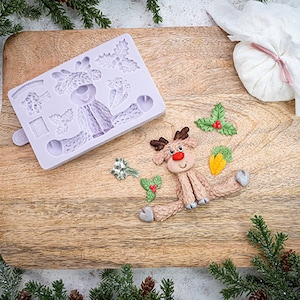 Sitting Reindeer Silicone Mould