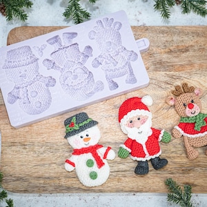 Knitted Christmas Silicone Mould