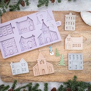 Winter Village Silicone Mould