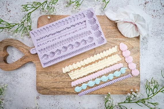 Stampo Per Pasta Di Zucchero Stampo Pasta Zucchero Stampo Silicone Barocco - Per Decorazione Torte, Pasta Di Zucchero E Cioccolato Stampo Multiuso Cioccolato Argilla Stampo Silicone Barocco Fondente