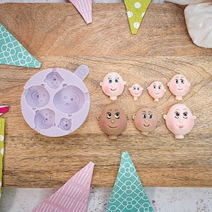 Face Five Sizes Silicone Mould