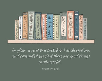 Van Gogh Bookstore Quote Print (Digital Download)
