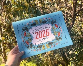 Digital Download Calendar 2026