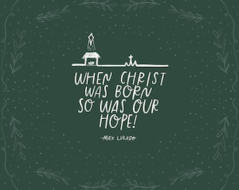 Hope Digital Christmas Print