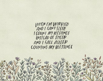 Count Blessings Print
