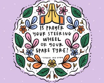 Prayer Square Digital Print