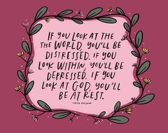 Corrie Ten Boom Quote Print: Find Rest in God (Digital Download)