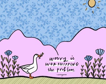 Worry Digital Print