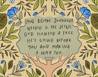 Zacchaeus - Christian Digital Print