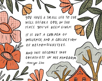 Small Life Digital Print
