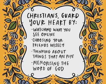 Guard your heart - Digital print