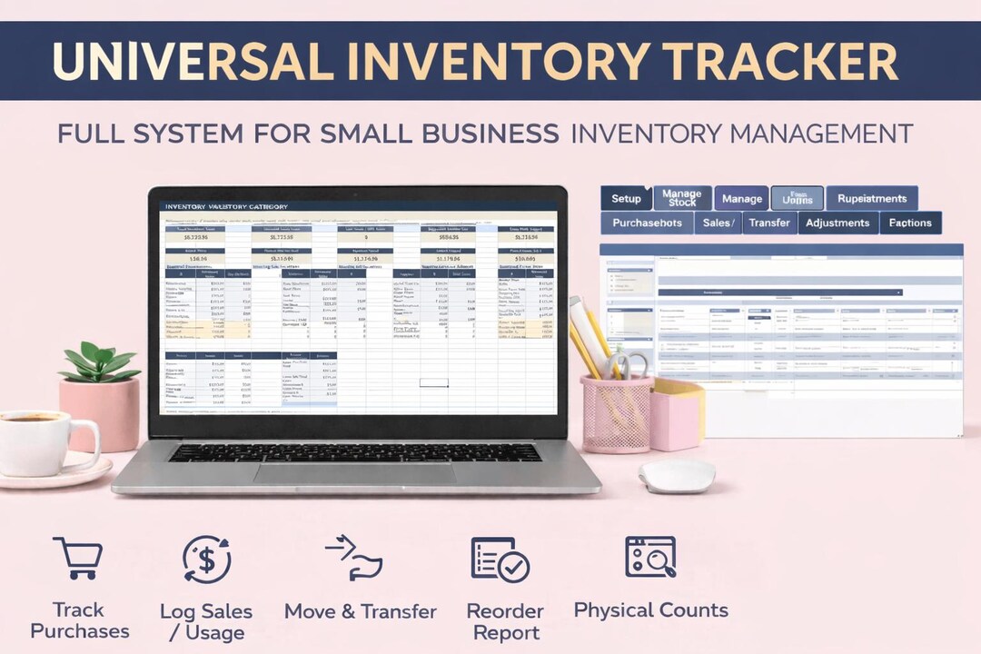 Universal Inventory Tracker Spreadsheet for Excel & Google Sheets ...