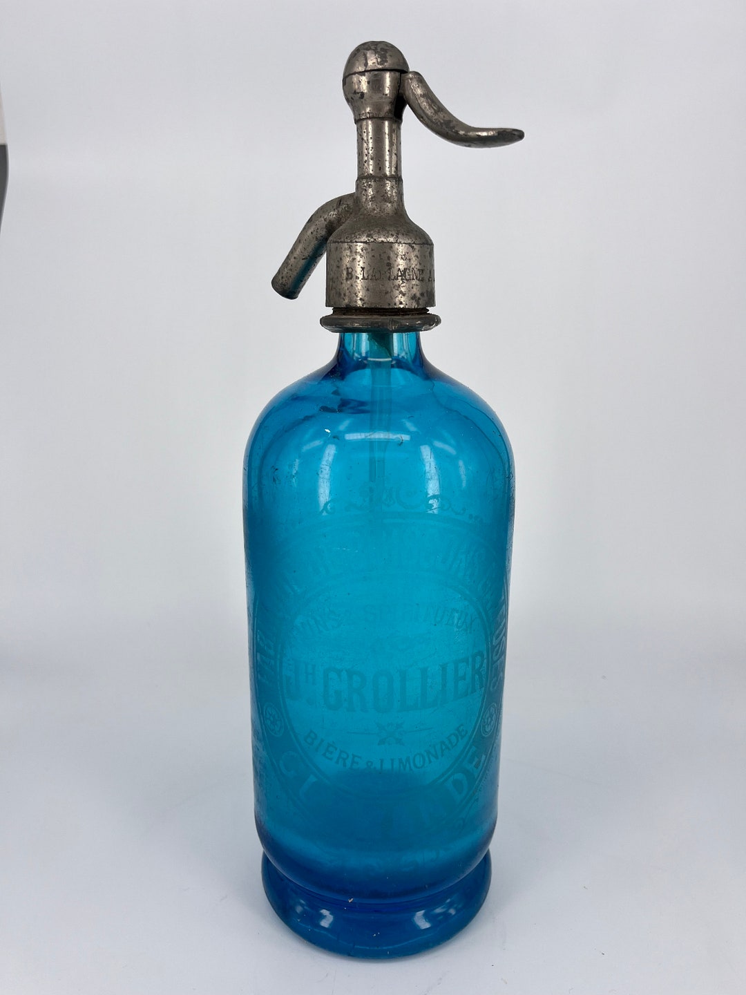 Antique French Soda Siphon/syphon Bottle Seltzer Bistro Etsy