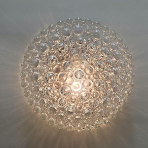 Mid Century mordern Wandleuchte Deckenleuchte Staff bubble glas 1970er Vintage Lampe