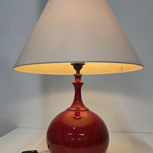 Mid Century modern Keramiklampe Tischlampe Lampe Rogier Vandeweghe Amphora 1967 60s Ultra selten Vintage Leuchte