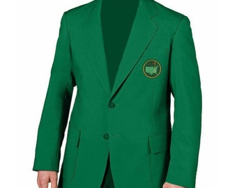 Men's Masters Blazer Jacket | Golf Tournament Coat Blazer | Men's Masters Green Jacket Golf Tournament Green Blazer Coat Jacket Green Blazer