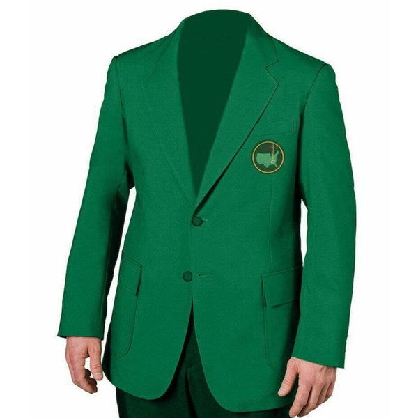 Herren Masters Blazer Jacke | Golf Turnier Mantel Blazer | Herren Masters Green Jacket Golf-Turnier Grüner Blazer-Mantel-Jacke Grüner Blazer