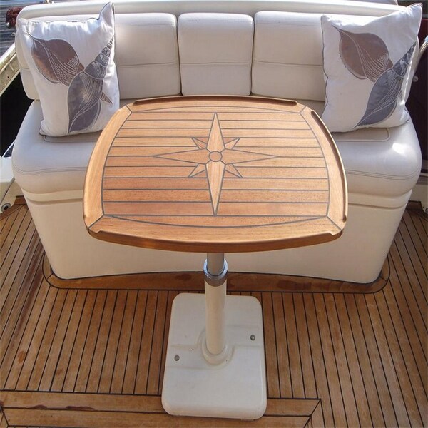 Boat Barrel Shape Teak Table Top 450×600/500×700/610x940mm Marine Yacht Caravan