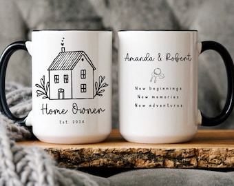 New Home Gift, Personalized New Home Mug, New Home Gift Basket, New Homeowner, New Homeowner Gifts Realtor Gift Custom Homeowner Mug Realtor