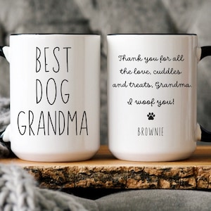 Dog Grandma, Best Dog Grandma Mug, Dog Grandma Gift, Personalized Dog Grandma Cup, Dog Grandparent, Dog Grandparent Mug, I Love My Granddog