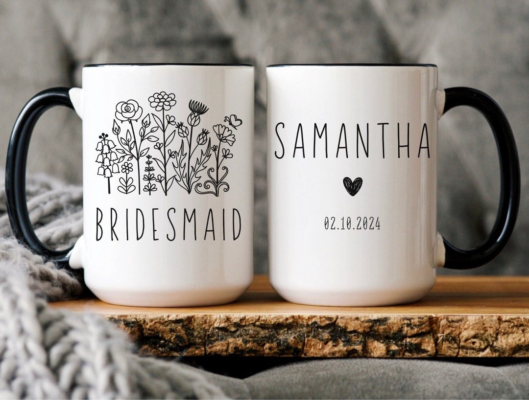 Bridesmaid Mugs Bridesmaid Proposal Mugs Bridal Party Mugs Etsy